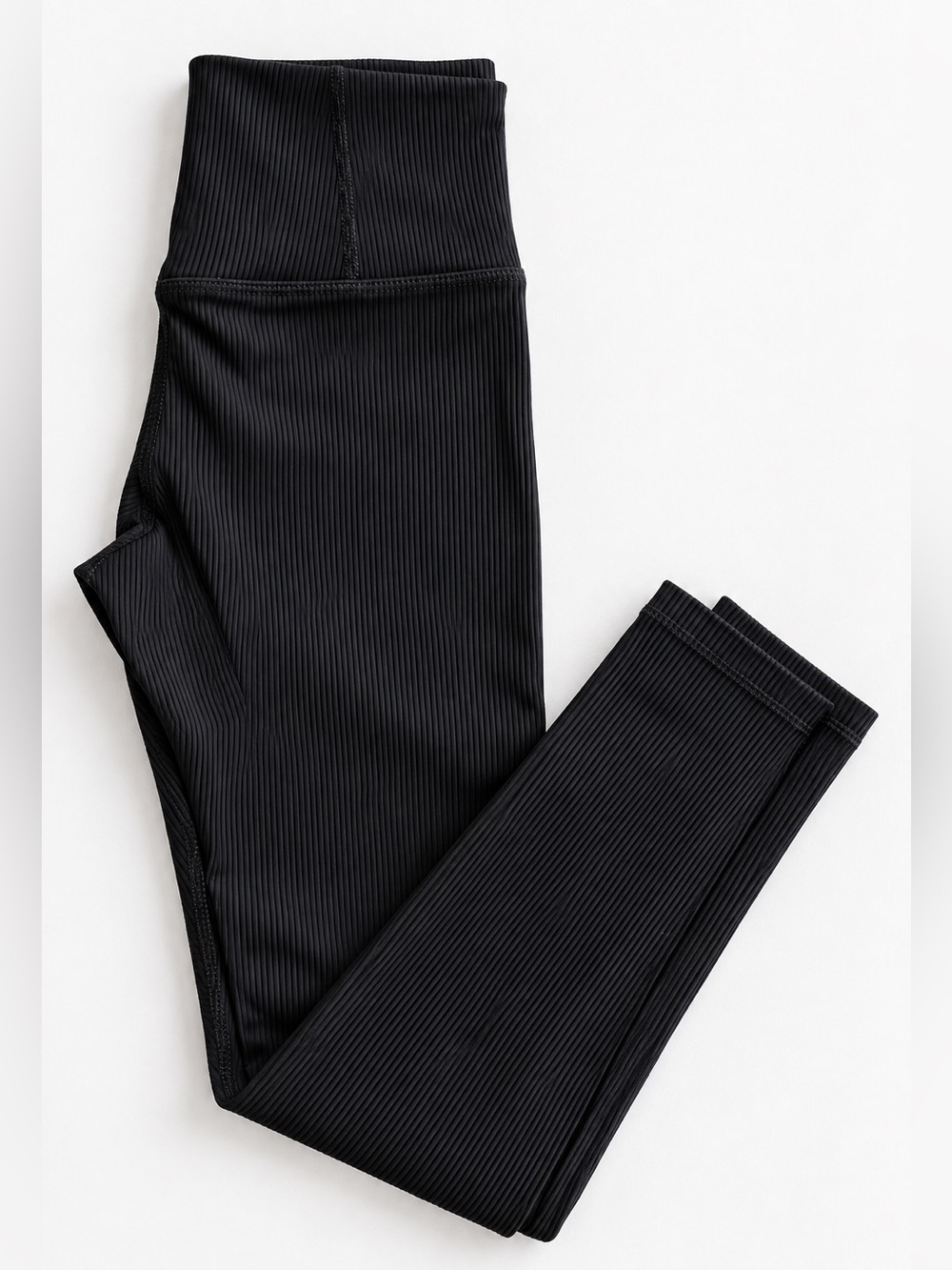 Athleta Elation Ribbed Leggings S Black Ultra High Rise Yoga Lounge - Picture 4 of 10